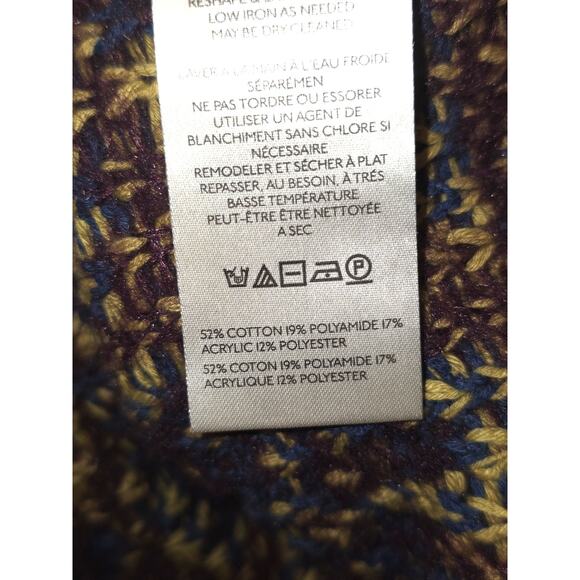 NWT Free People Little Animal Size Large Tunic Sweater Blue Fig Combo - Picture 9 of 9